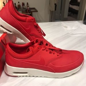 BNIB Nike Red & White Air Max Thea Sneakers 9.5